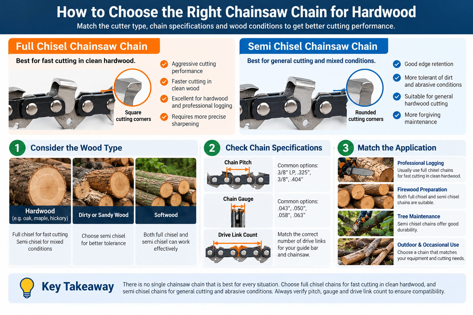 How to Choose the Best Chainsaw Chain for Hardwood