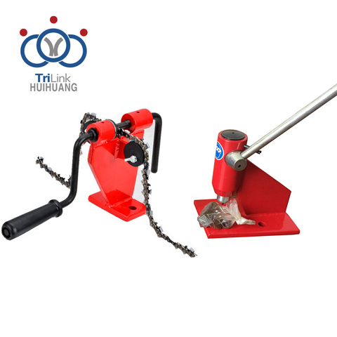 Bench-model Saw Chain Breaker And Rivet Spinner for Joining Chain Loops